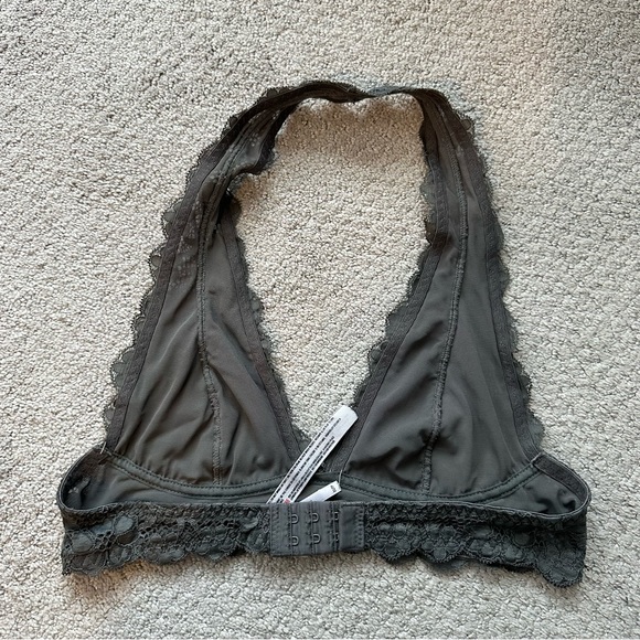 Free People Bras Bralettes | Gray Lace Intimately FP Halter Bralette - Picture 5 of 6